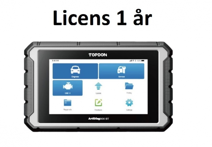 Topdon AD900 BT licens 1år i gruppen Licens | Mjukvara hos Prylteknik 7H AB (400-004)