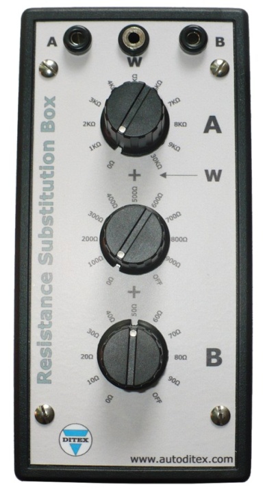 Resistanssimulator, resistor dekad, resistorbox i gruppen Produkter / Specialverktyg / Autoditex hos Prylteknik 7H AB (100-123)