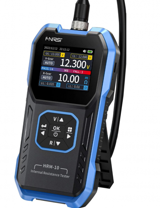 Batteritestare HRM-10 för små batterier testa 18650, 21700 & Batteripack i gruppen Produkter / Batteritestare hos Prylteknik 7H AB (100-608)