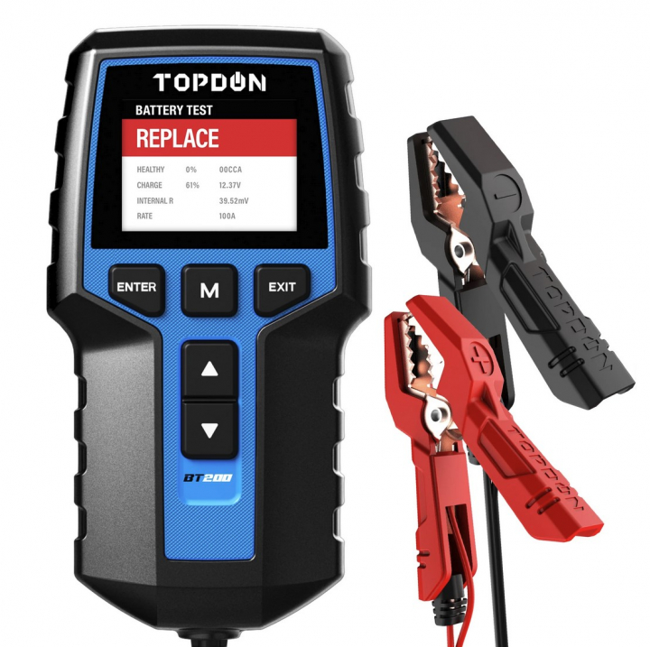 Topdon batteritestare BT200 för 12V batterier | Färgskärm | Professionellt resultat i gruppen Produkter / Batteritestare hos Prylteknik 7H AB (200-408)