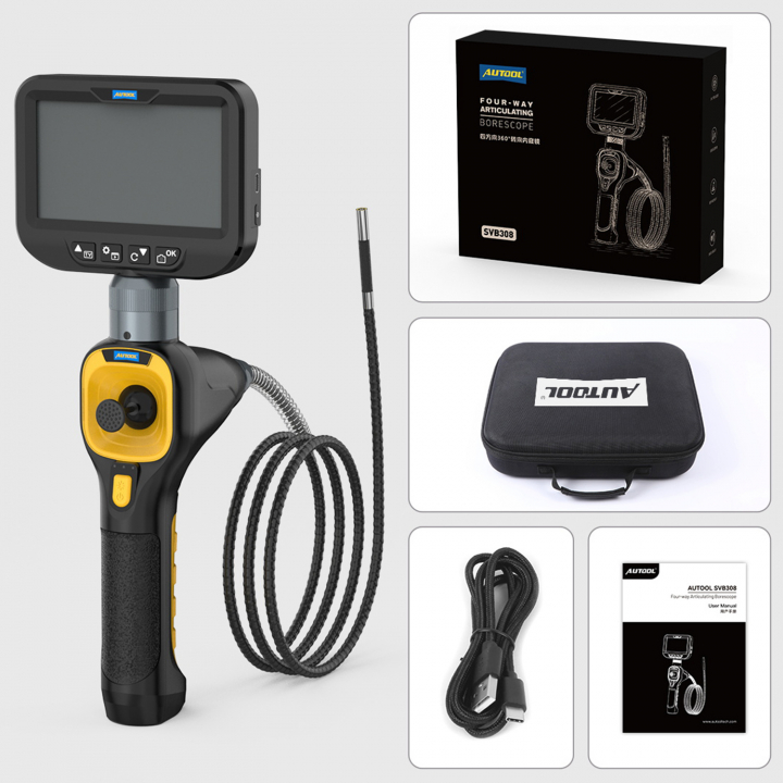 AUTOOL SVB308 inspektionskamera videosskop med joystick 360grader i gruppen Produkter / Inspektionskameror | Endoskop hos Prylteknik 7H AB (300-520)