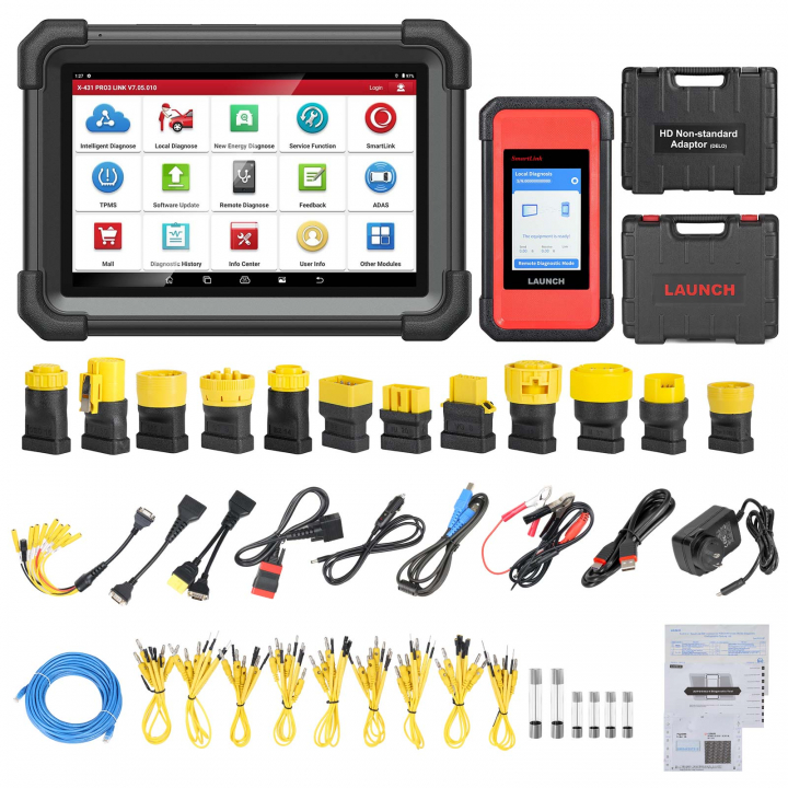Launch X-431 V+ SmartLink HD trucks diagnosverktyg för lastbil, buss, entreprenad, grävmaskiner i gruppen Produkter / Felkodsläsare / Diagnosverktyg tunga fordon hos Prylteknik 7H AB (300-526)