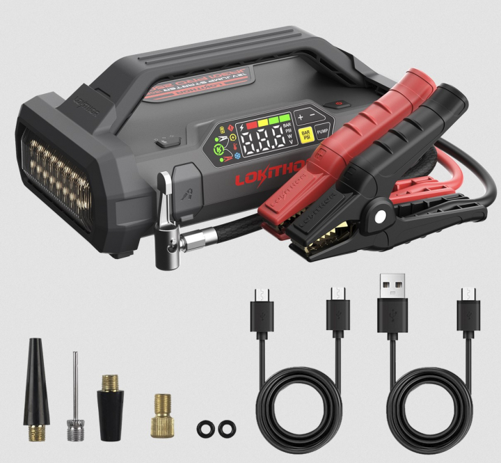 Lokithor 4-i-1 JA301 PRO Starthjälp booster med Luftkompressor 2000A i gruppen Produkter / Starthjälp till bil | Jump starter / Lokithor hos Prylteknik 7H AB (400-111)