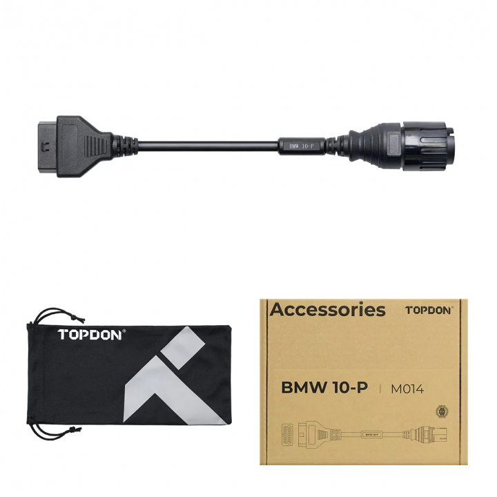 BMW 10-pin adapterkabel för MC | Topscan Moto i gruppen Produkter / OBD2 adapter kablage hos Prylteknik 7H AB (500-103)