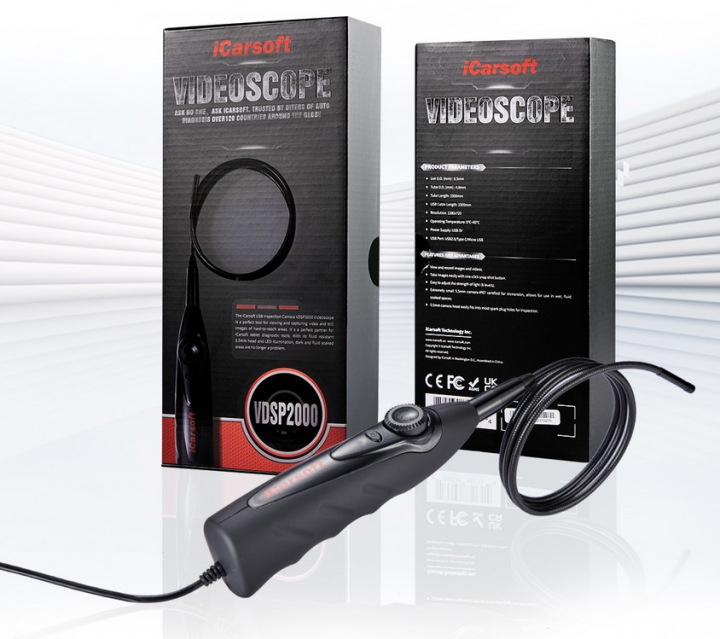 iCarsoft VDSP2000 inspektionskamera videoskop för CR MAX BT i gruppen Produkter / Inspektionskameror | Endoskop hos Prylteknik 7H AB (500-514)