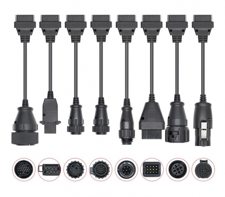 OBD1-OBD2 adapter Delphi, Autocom för tunga fordon i gruppen Produkter / OBD2 adapter kablage / OBD2 Adapter Universal hos Prylteknik 7H AB (500-528)