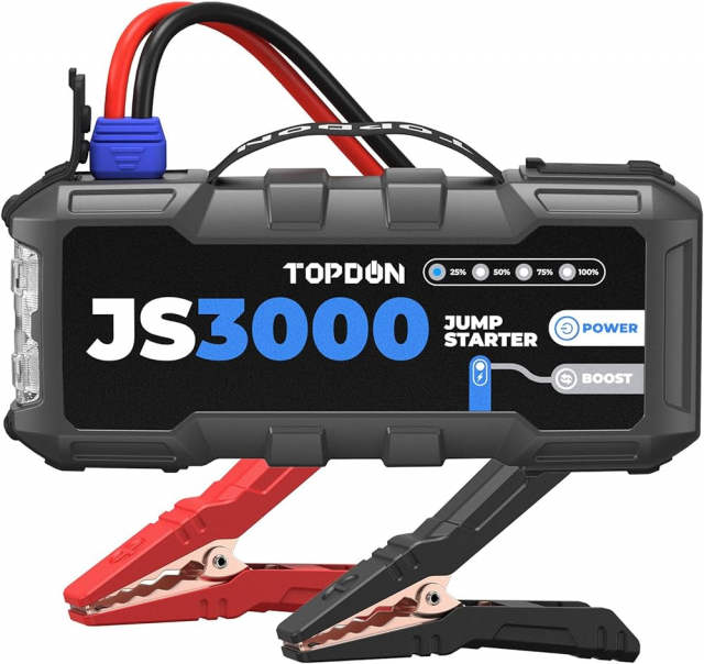 Topdon 3000A starthjälp bil hjälpstart booster jumpstarter 