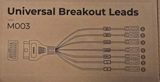 Universal break out leads M003 breakout kablar | Topscan Moto