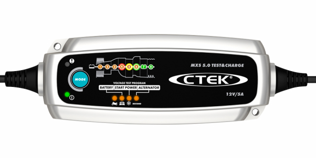 CTEK MXS 5.0 TEST & CHARGE - 12V, 5A Batteriladdare