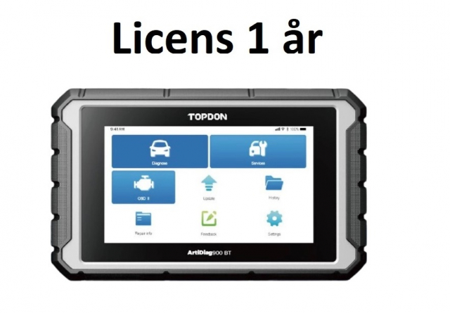 Topdon AD900 BT licens 1år