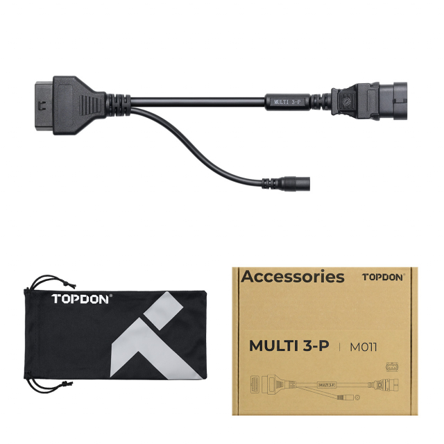 Topdon Multi 3-P till 16pin OBD adapterkabel för MC | Fiat mfl | M011
