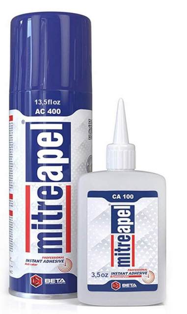 Mitreapel superlim med aktivator 100ml lim | Stor flaska | Superlim på riktigt