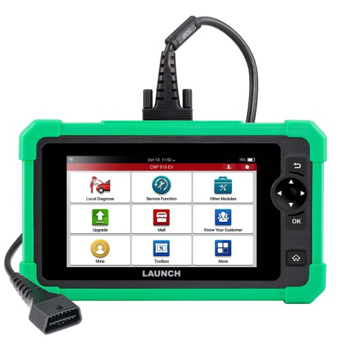 LAUNCH CRP919 EV CRP919EV Diagnostic diagnosverktyg scanner | Extra funktioner för elbilar och hybridbilar | 2 års licens