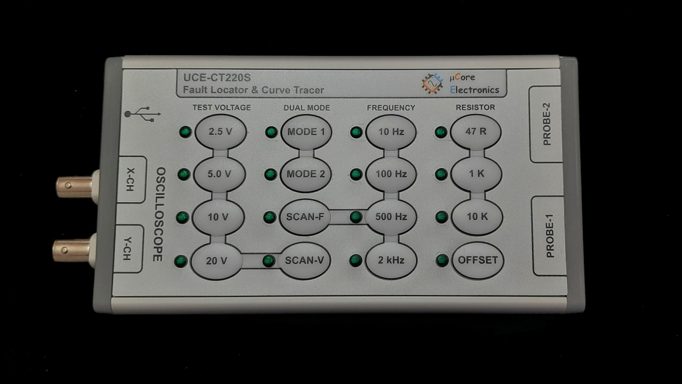 UCE-CT220S komponenttestare Curve Tracer