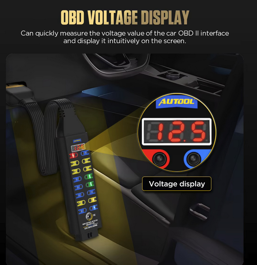 Autool OBD2 breakout pinout box | Protocol Detector