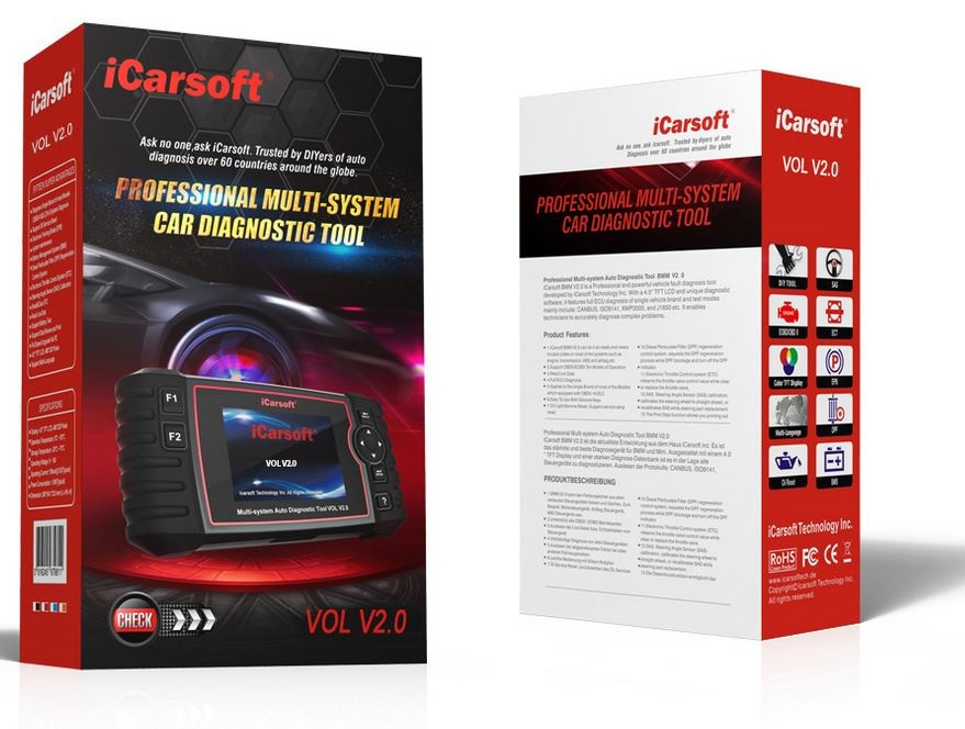 Icarsoft VOL V2.0 Volvo & Saab felkodsläsare OBD2 Scanner
