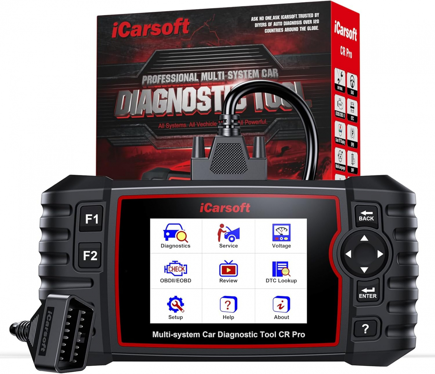 iCarsoft CR Pro 2025 Flermärkes felkodsläsare OBD2