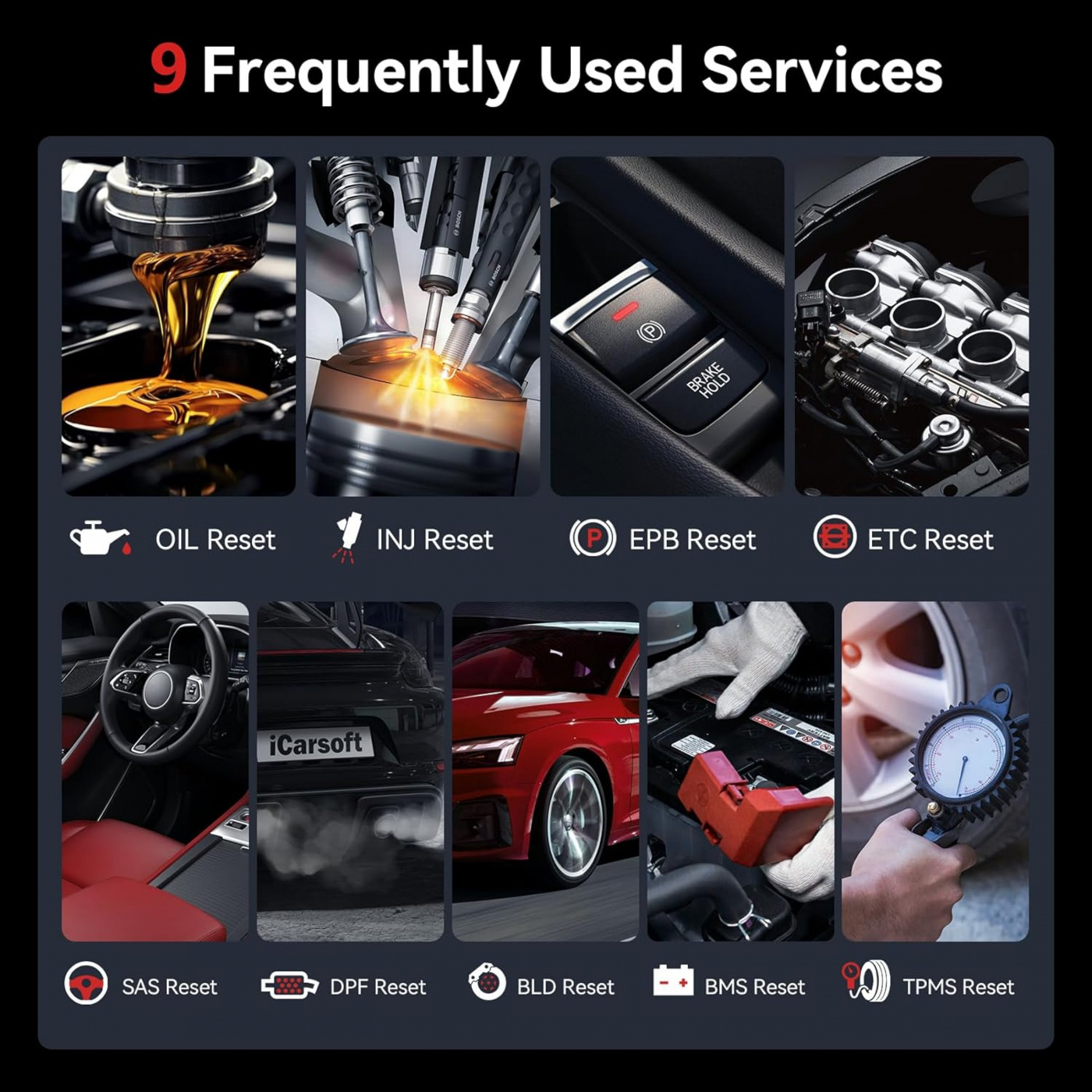 iCarsoft CR Pro 2025 Flermärkes felkodsläsare OBD2