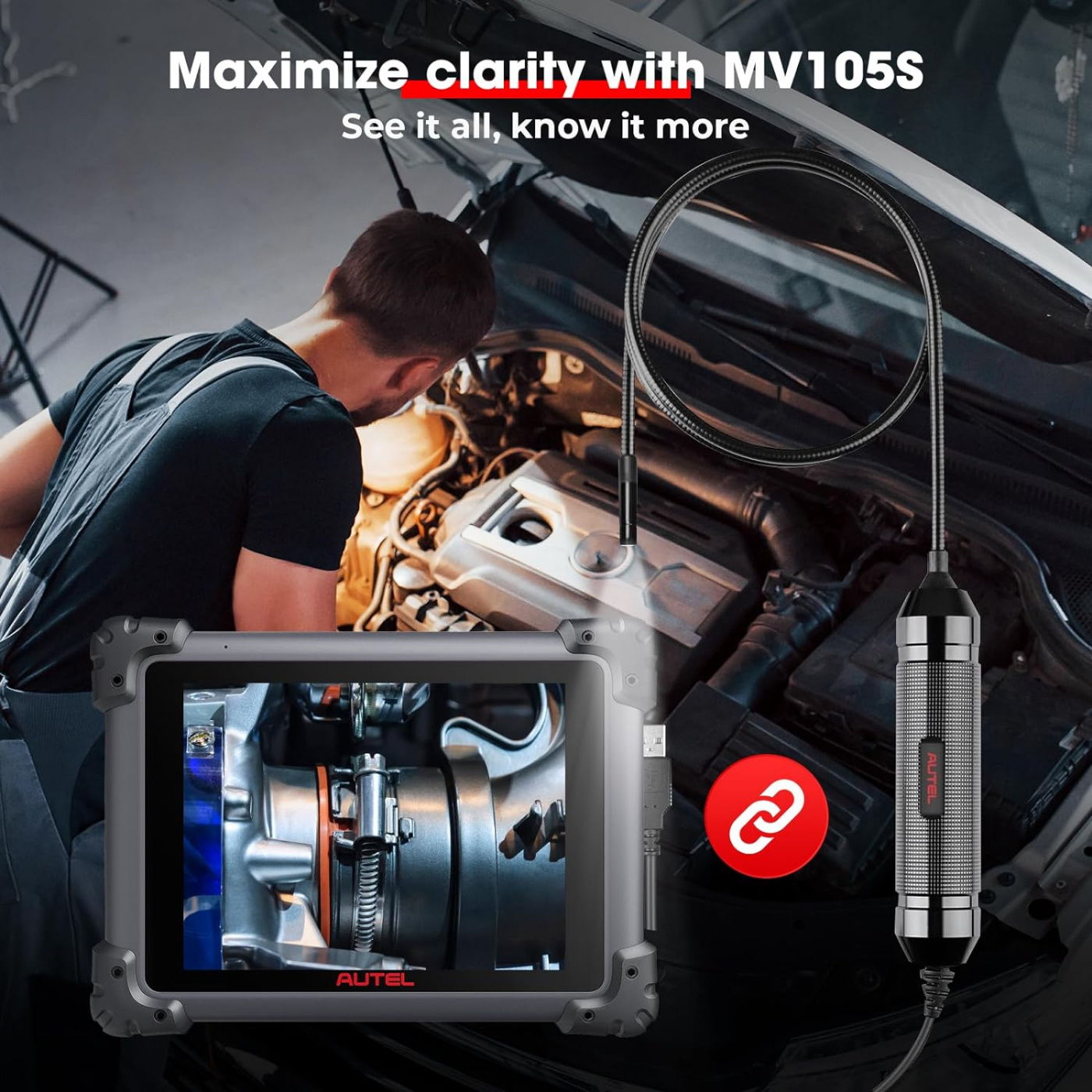 Autel | Otofix Inspektionskamera MV105S för Maxisys