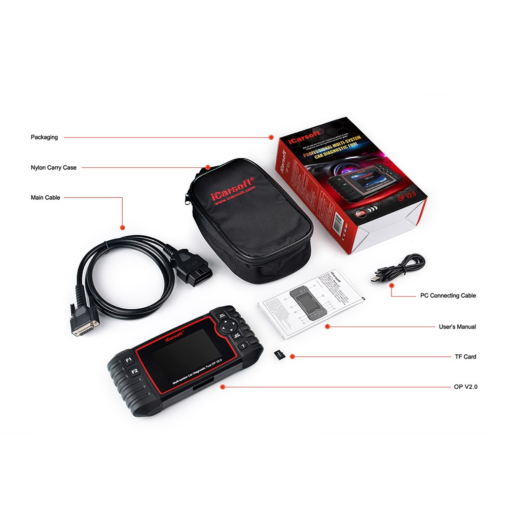 Icarsoft OP V2.0 felkodsläsare OBD2 Opel Vauxhall