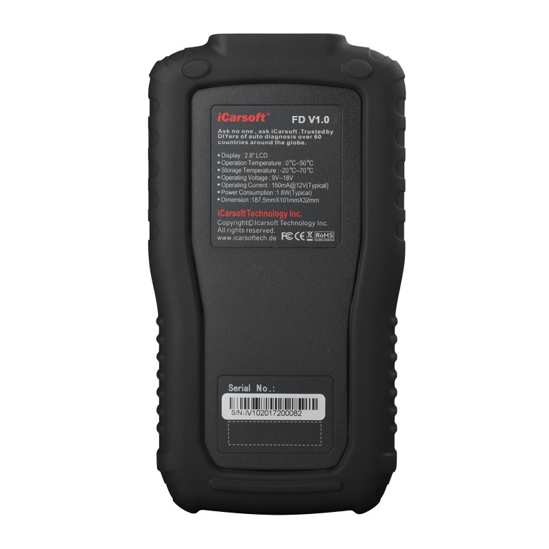 Icarsoft FD V1.0 FORD felkodsläsare OBD2 Scanner
