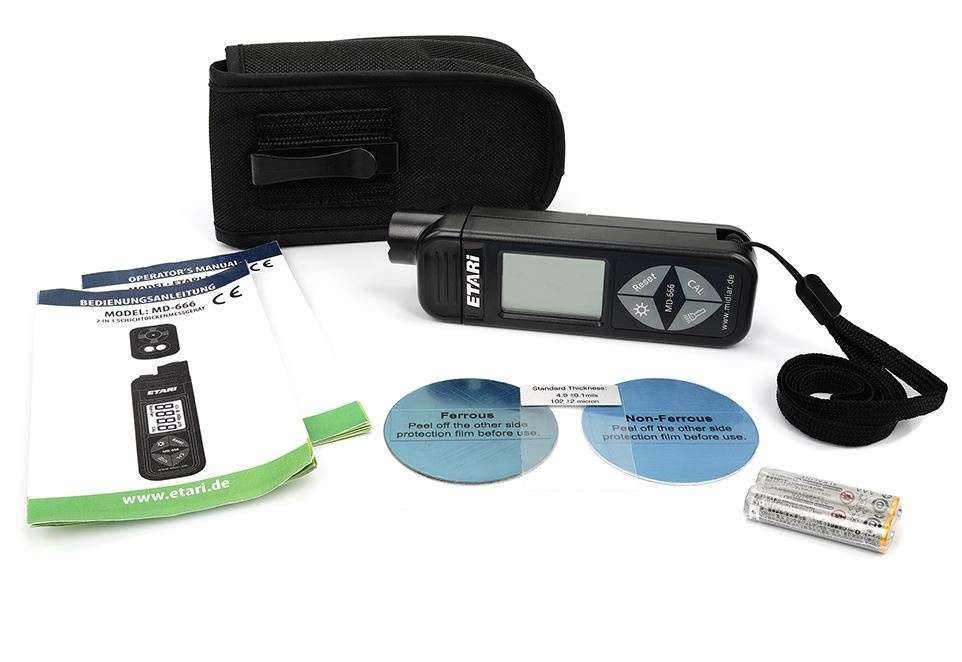 Etari MD 666 mymätare lackskiktsmätare Skikttjockleksmätare billack