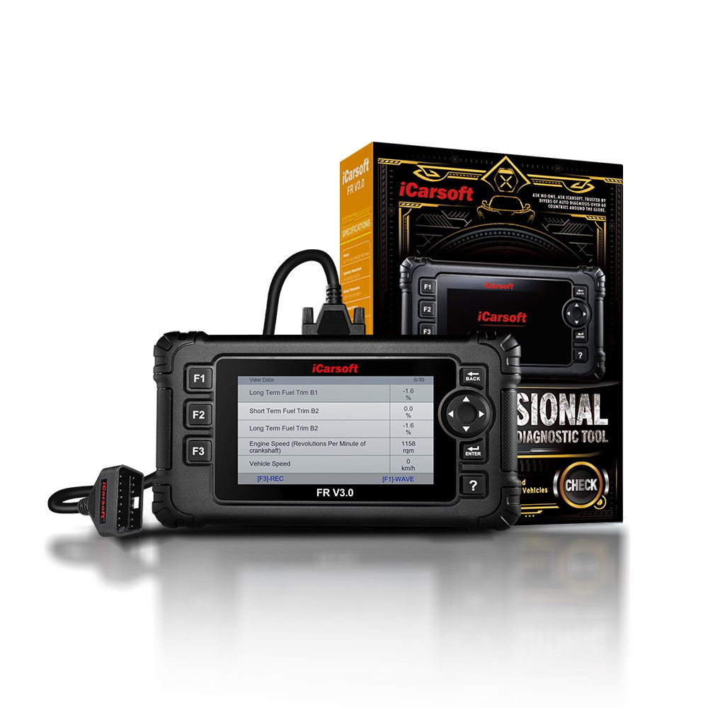 Icarsoft FR V3.0 felkodsläsare OBD2 för Peugeot Citroen Renault, Dacia Abarth, Fiat, DS, Alfa Romeo