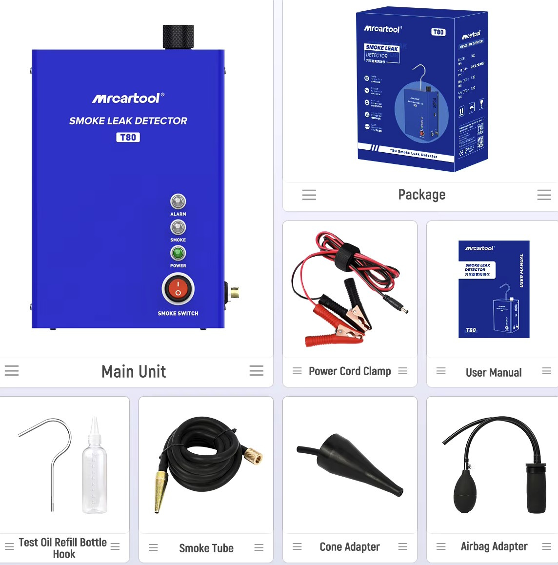 T80 Rökmaskin läckagesökare felsök läckage i slangar insug 