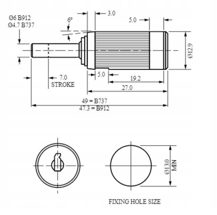 Låscylinder lås Brink Thule avtagbar dragkrok volvo inkl 2 nycklar | Byt enkelt själv | 