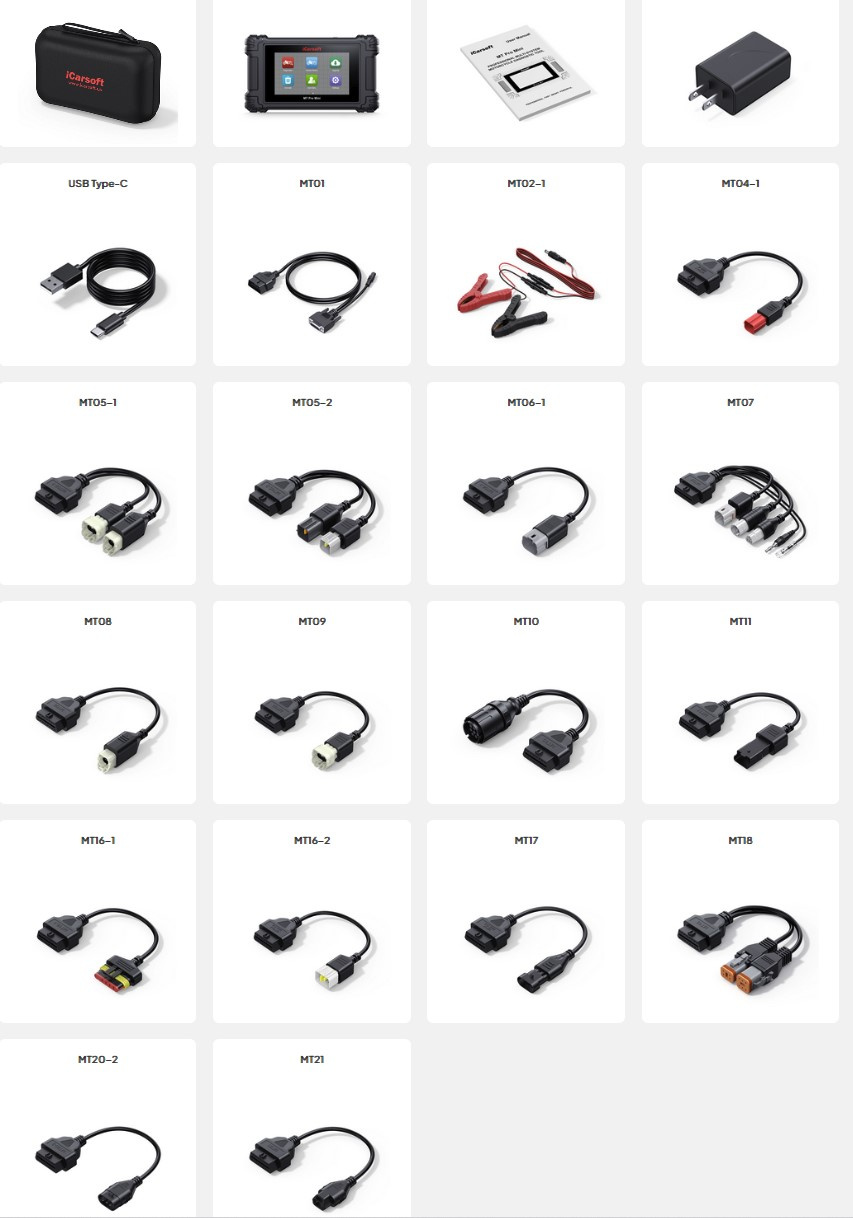 MT Pro Mini Motorcykel diagnosverktyg felkodsläsare | MC/ATV/Fyhjuling diagnos för 21 märken | Gratis uppdatering