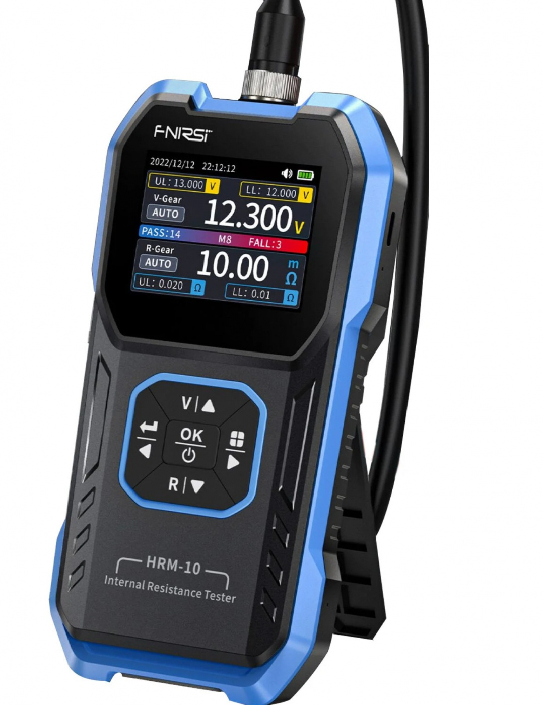 Batteritestare HRM-10 för små batterier testa 18650, 21700 & Batteripack