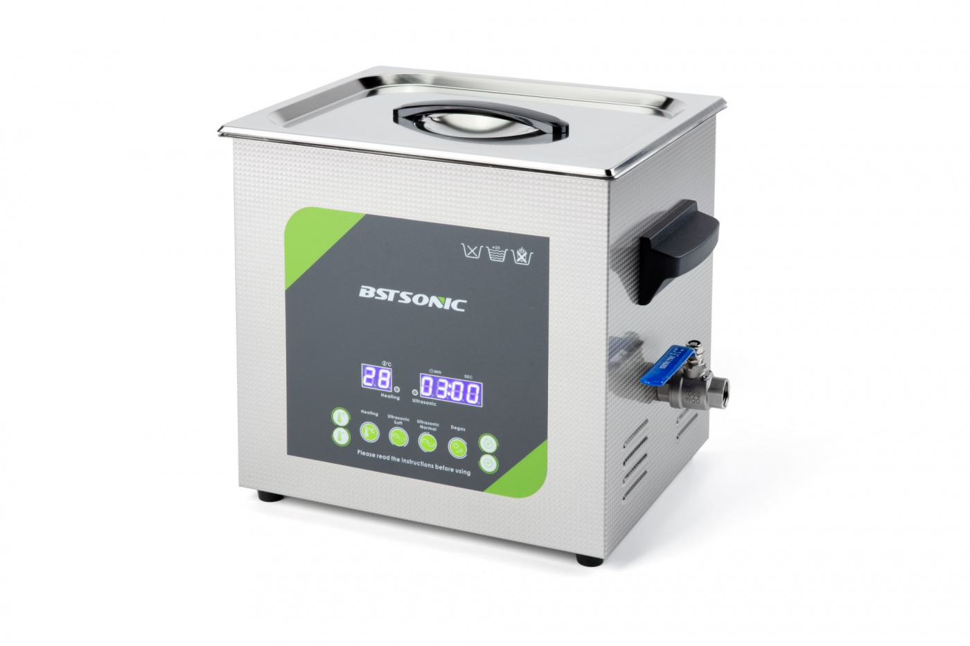 BST Sonic 10L ultraljudstvätt ultraljudsbad | Proffstvätt | 2 års garanti | Degas | Semiwave 