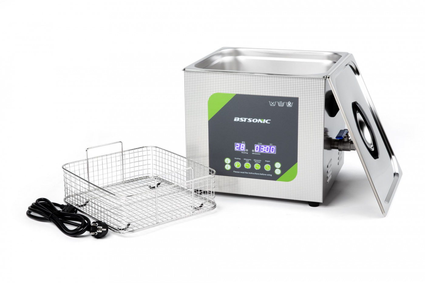 BST Sonic 18L ultraljudstvätt ultraljudsbad | Proffstvätt | 2 års garanti | Degas | Semiwave