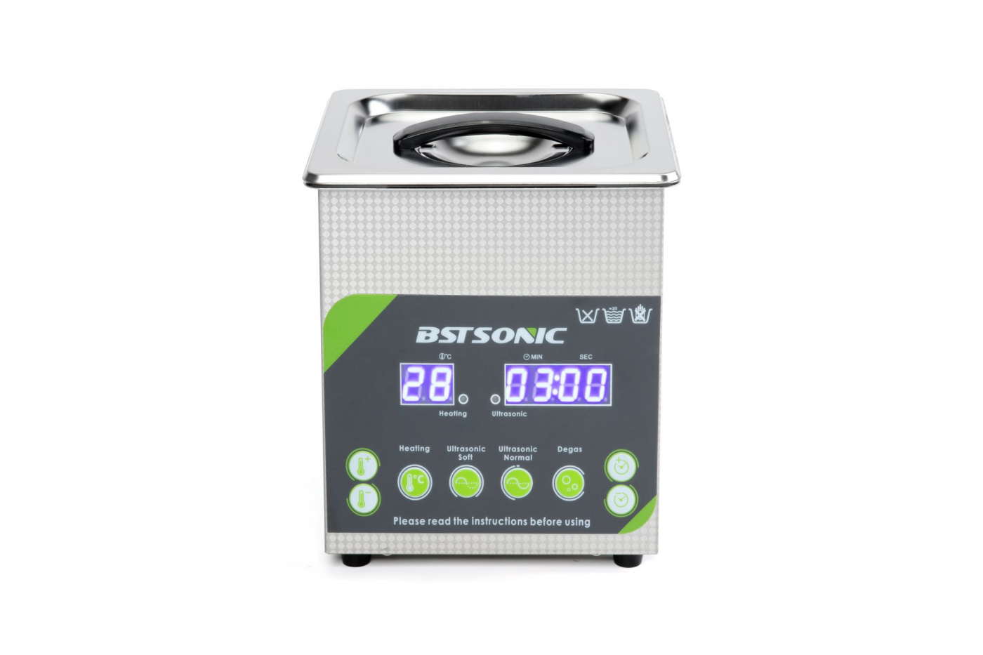 BST Sonic 1.3L ultraljudstvätt ultraljudsbad | Proffstvätt | 2 års garanti | Degas | Semiwave