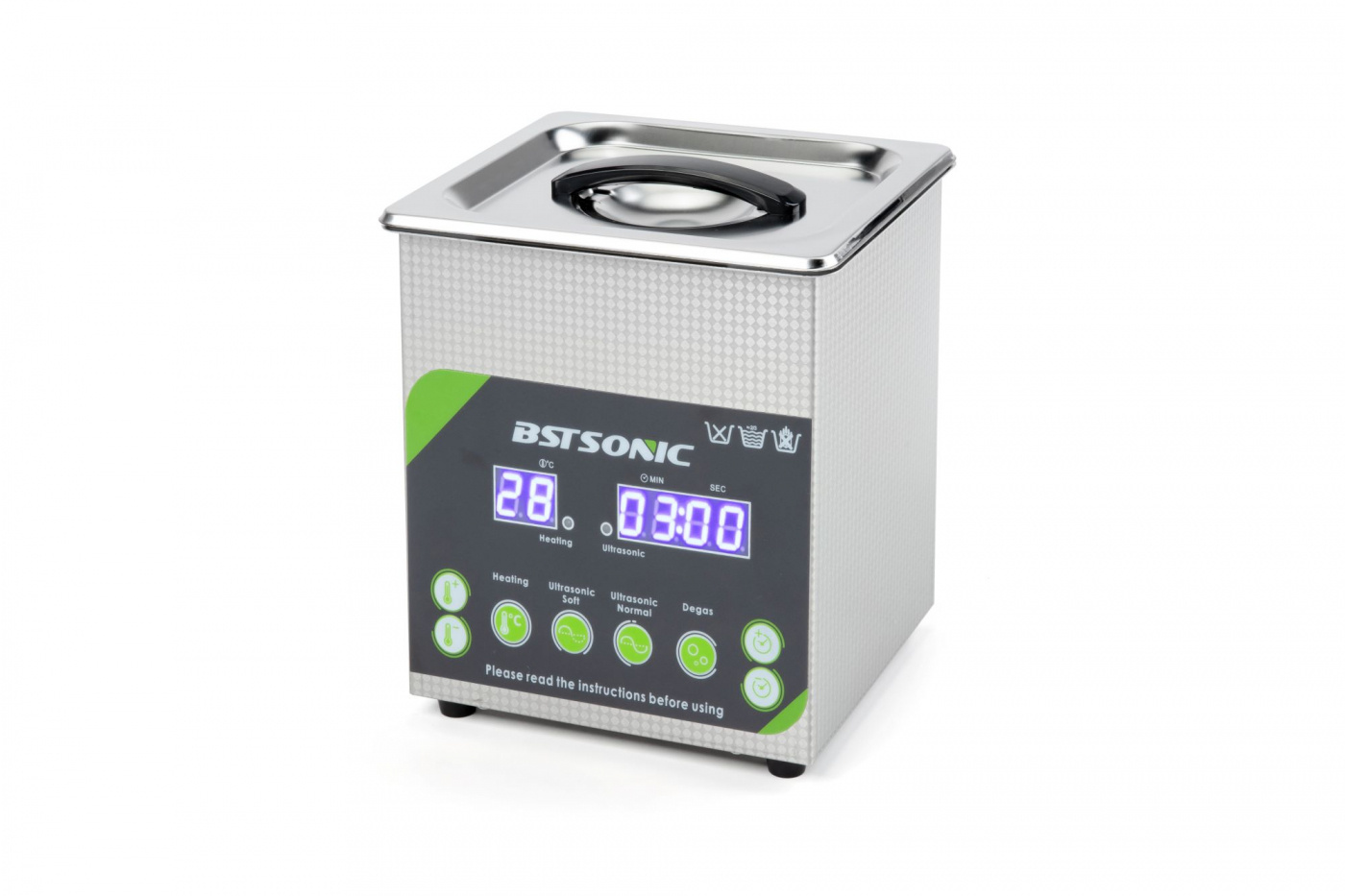 BST Sonic 1.3L ultraljudstvätt ultraljudsbad | Proffstvätt | 2 års garanti | Degas | Semiwave