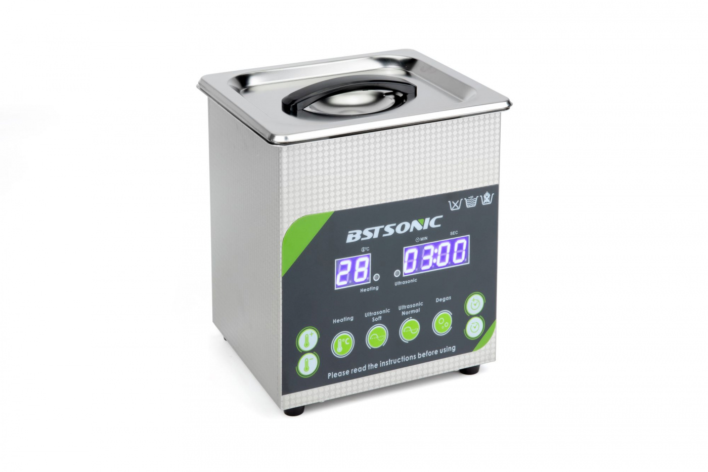 BST Sonic 1.3L ultraljudstvätt ultraljudsbad | Proffstvätt | 2 års garanti | Degas | Semiwave