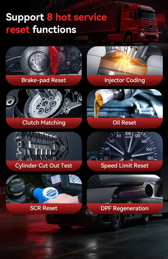 iCarsoft HD V4.0 tunga fordon J1939 diagnosverktyg | Lastbil | Buss | Gratis uppdatering