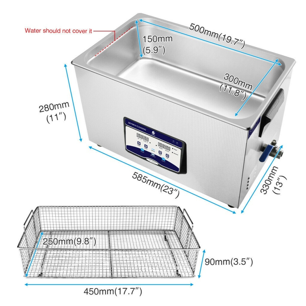 Skymen 22L ultraljudstvätt ultraljudsbad