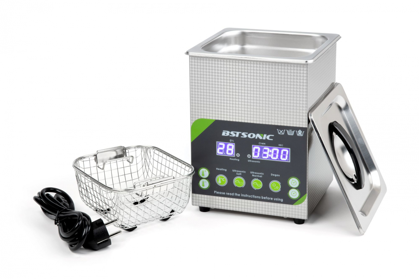 BST Sonic 2L ultraljudstvätt ultraljudsbad | Proffstvätt | 2 års garanti | Degas | Semiwave