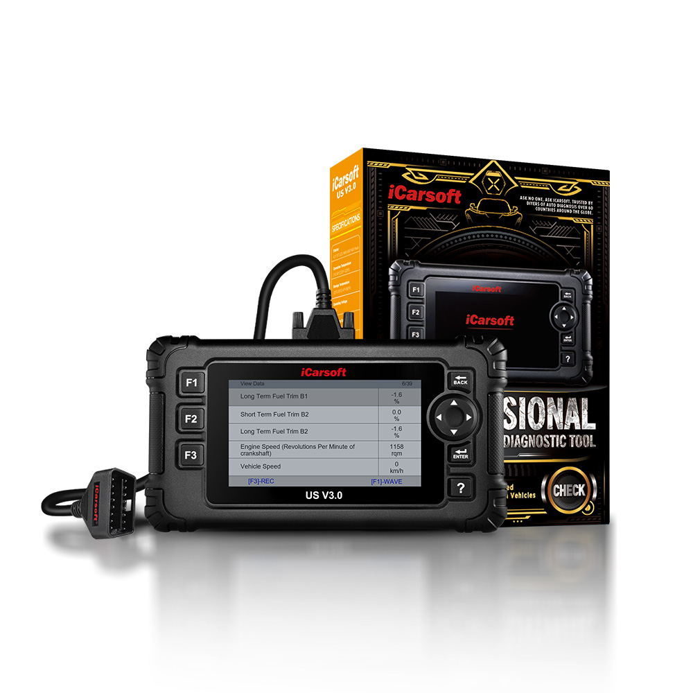 Icarsoft US V3.0 felkodsläsare OBD2 för amerikanska bilar