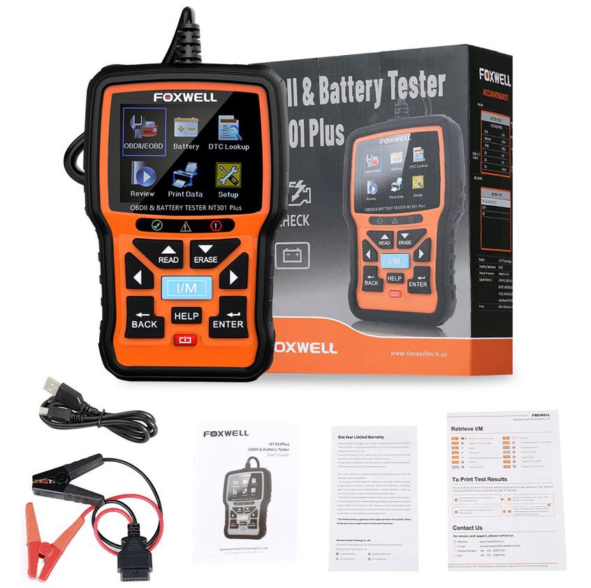 Foxwell Batteritestare NT301 Plus batteritestare