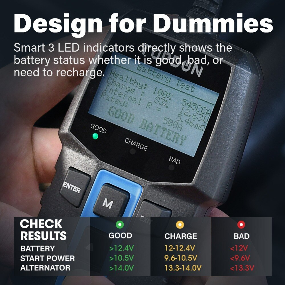 Topdon batteritestare BT100