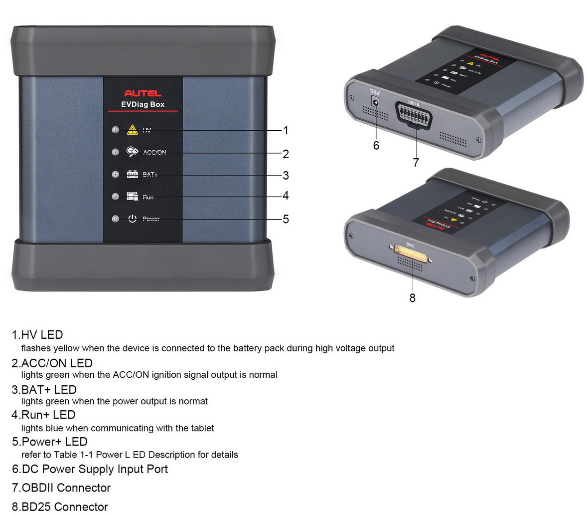 Autel EV kit Upgrade Kit | EV diagnos | SOH test  | Analysera hälsostatus på elbilar | För elbilar
