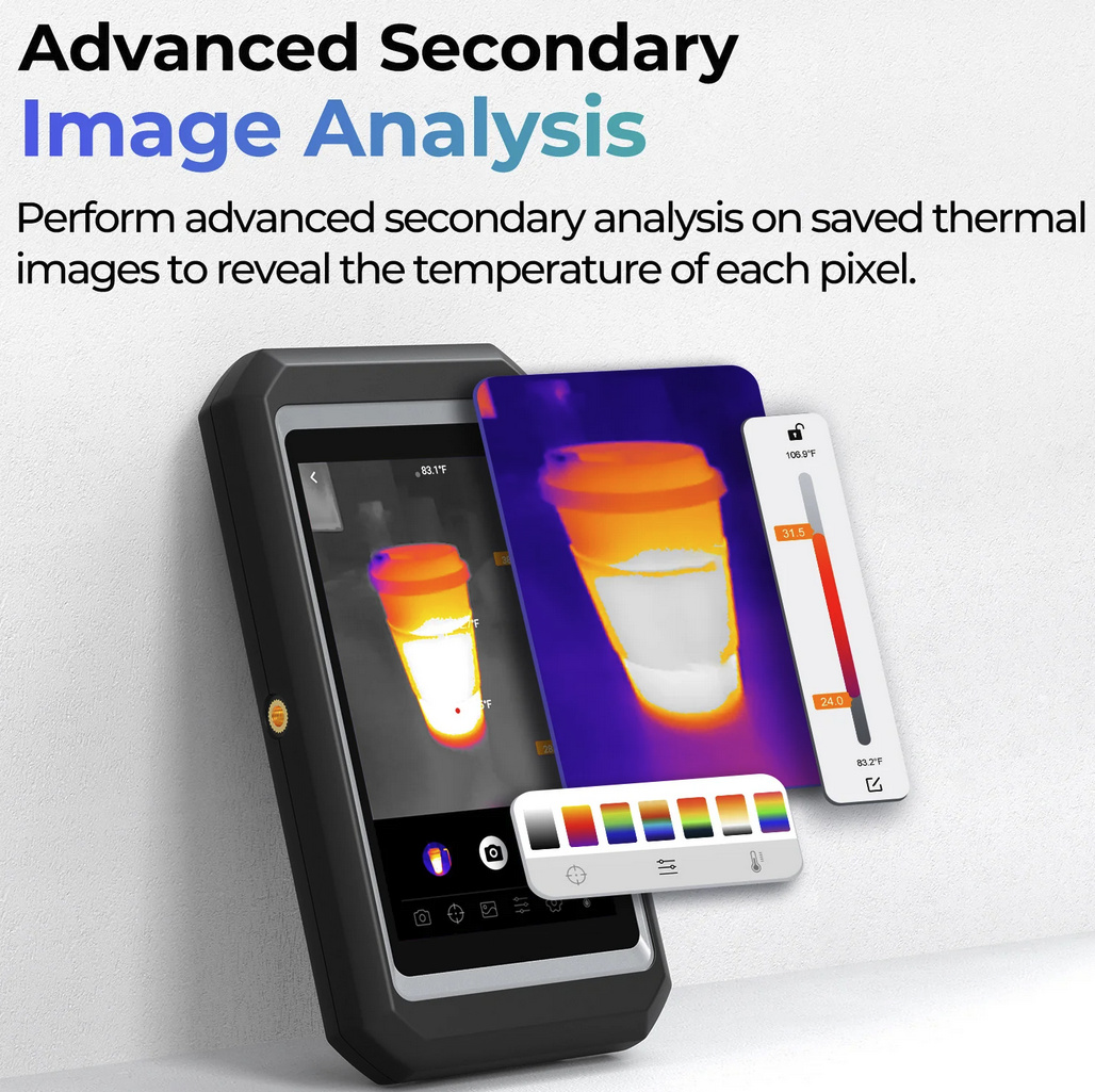 TOPDON TC003 Värmekamera IR kamera 256X192  5