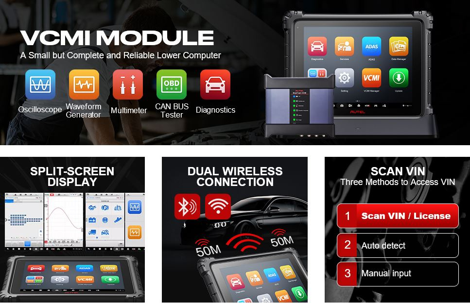 Maxisys Ultra framtidens diagnosverktyg OBD2 felkodsläsare