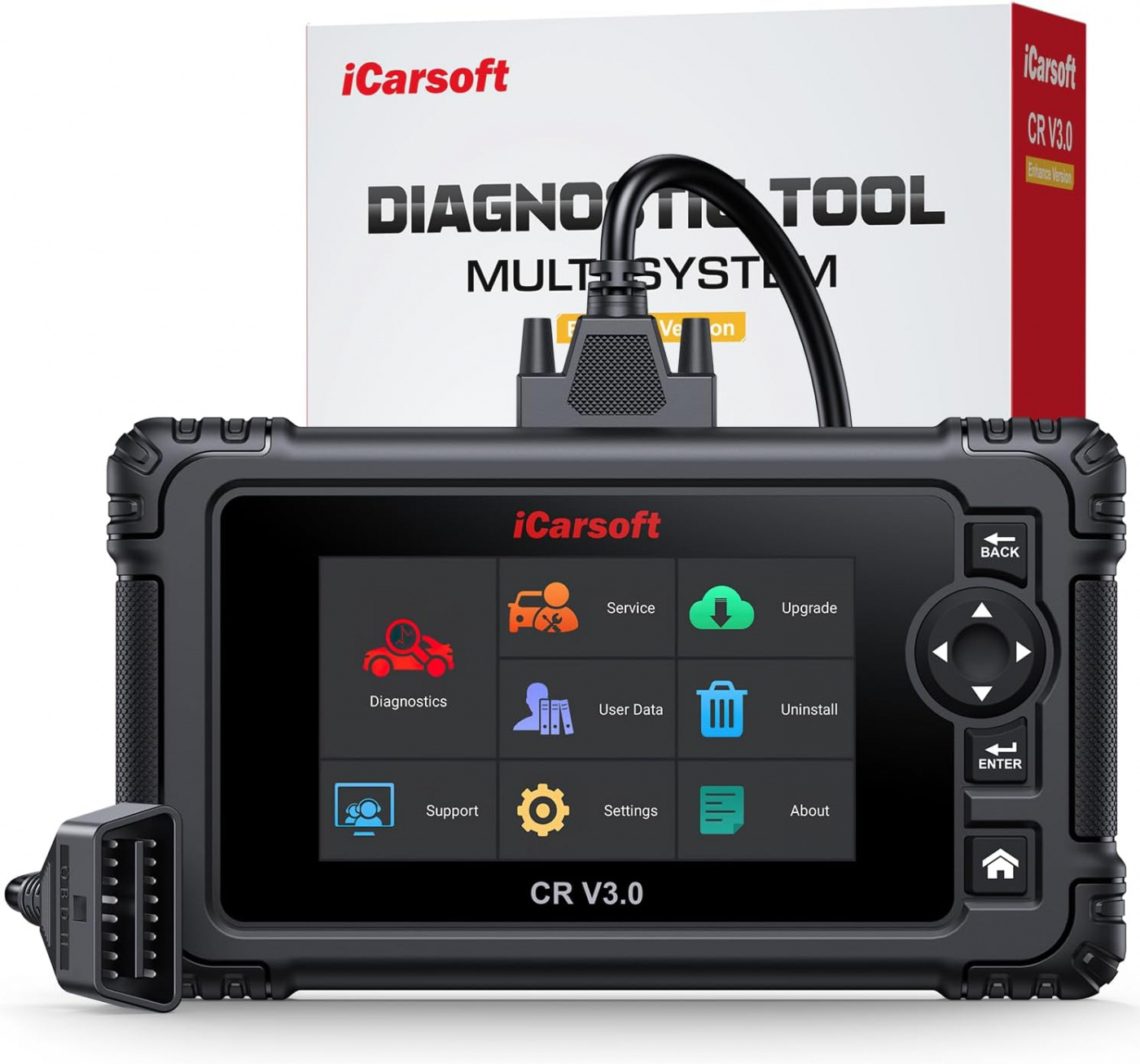 iCarsoft CR V3.0 2025 OBD2 felkodsläsare diagnosverktyg välj 5st bilmärken