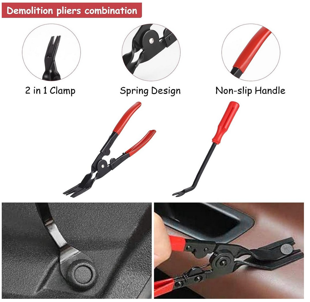 STOR verktygsats för borttagning av låsclips, kontaktstycken