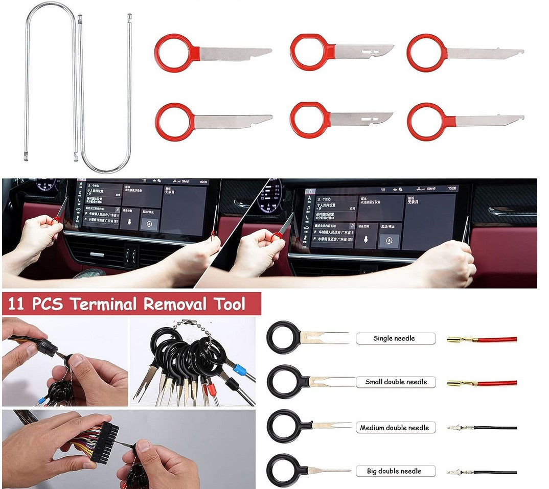 STOR verktygsats för borttagning av låsclips, kontaktstycken