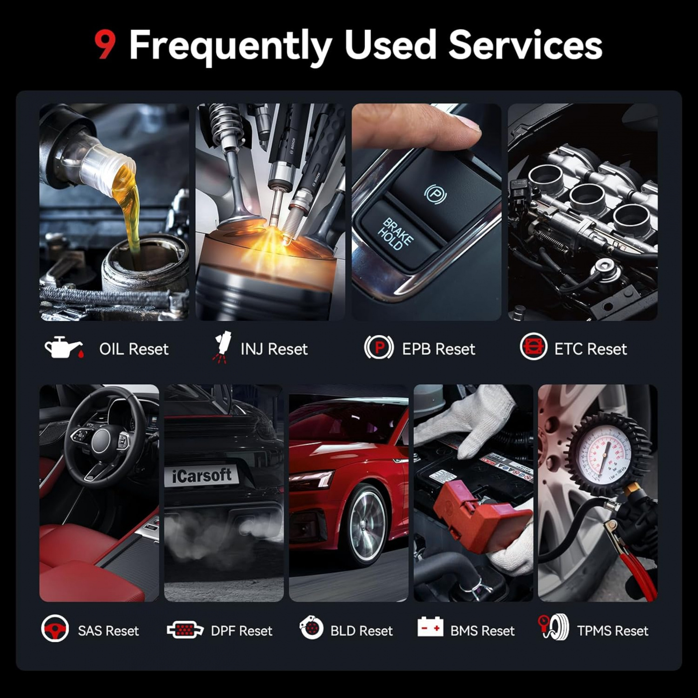 iCarsoft CR Genius 2025 diagnosverktyg OBD2 felskodsläsare