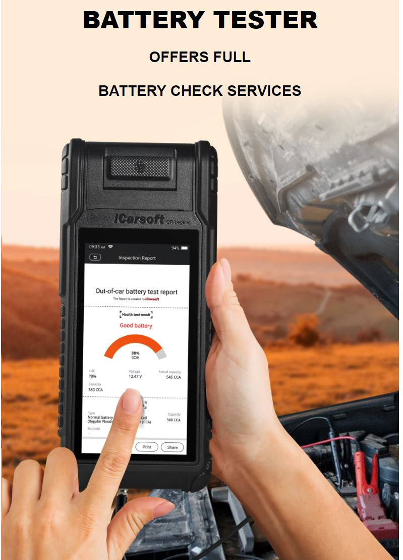 iCarsoft CR Legend diagnosverktyg OBD2 scanner felkodsläsare DOIP | Superdeal | 3års licens